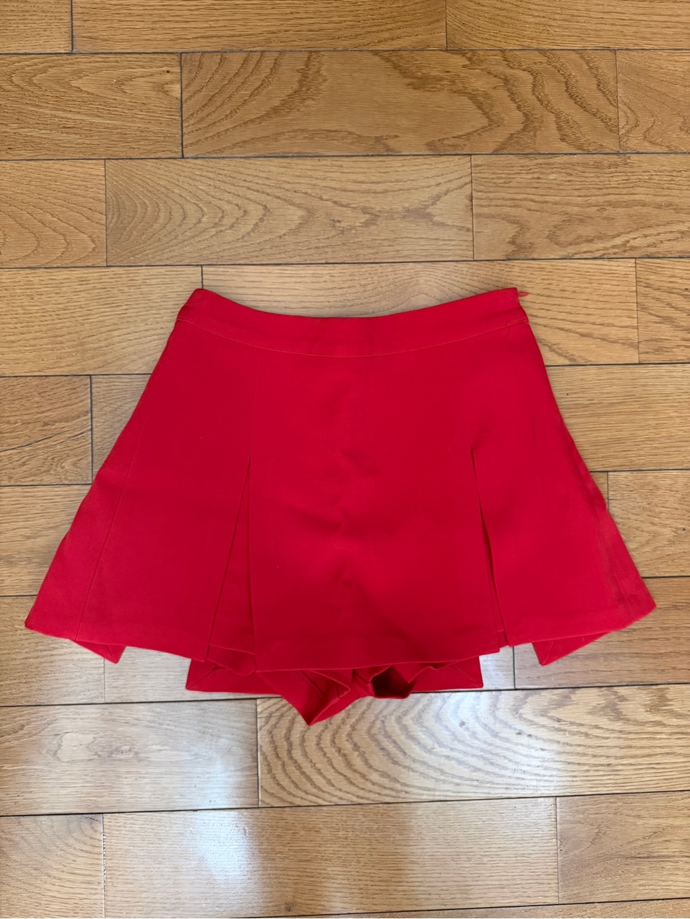 Endless Rose Red Pleated Skort with Built-In Shorts